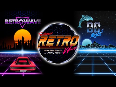 Affinity Designer Assets - 80s Retrowave Pack