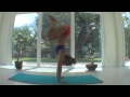 Yoga Bent Knee Handstand Press Demo