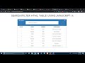 Create a Search Bar & Filter Table using JavaScript in Hindi