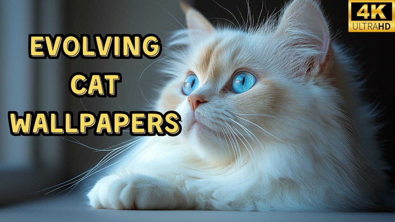 Beautiful Cat Wallpapers in 4K | Live Color Effects & Transitions (2 Hours)