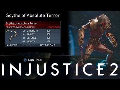 FIRST EVER SCARECROW LEGENDARY GEAR (SHOWCASE) | INJUSTICE 2