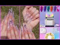 BellaVena Mood Swing Polygel Kit Review I Encapsulated Stiletto Butterfly Glitter Nails W/ Piercing