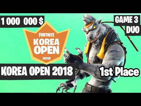 Fortnite Korea Open Duo Game 3 Highlights [Fortnite Tournament 2018]