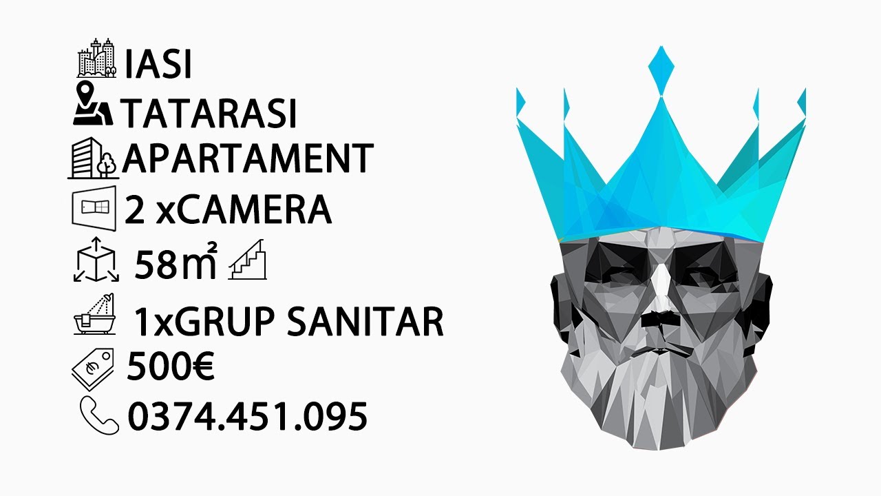Tur video Tatarasi | 2 camere | Decomandat | Recent renovat | AC | 