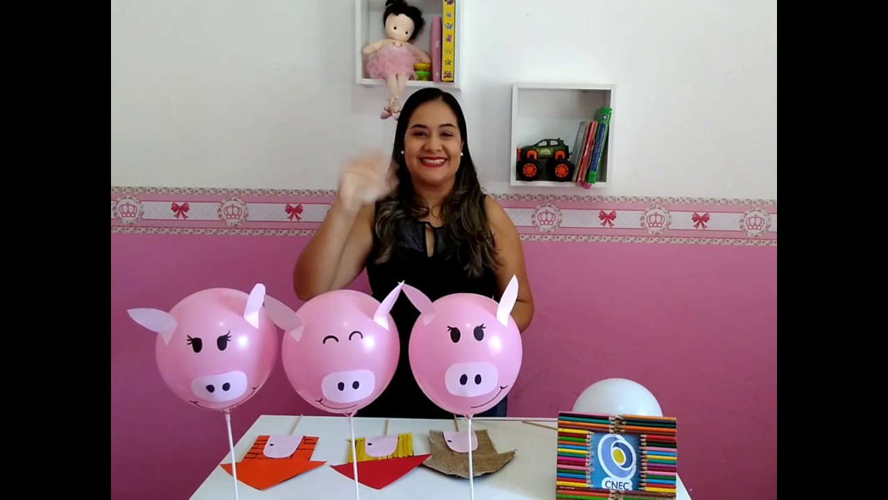 Aula 36 - Os três porquinhos 🐷🐷🐷🐺