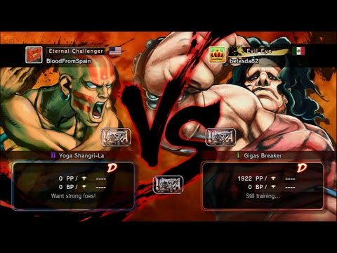 ULTRA SF4 - Dhalsim (BloodFromSpain) Vs Hugo (betesda82) 720p60fps HD◄◄