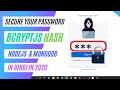 Encryption Vs Hashing Secure Password Using BcryptJS In Nodejs And MongoDB In Hindi In 2020