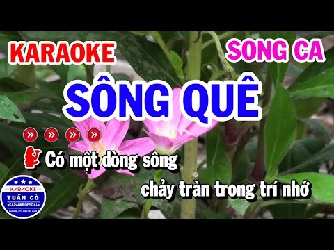 Karaoke Sông Quê | Nhạc Sống Song Ca Beat Gm | Karaoke Tuấn Cò