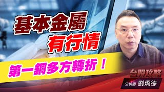 基本金屬有行情，第一銅多方轉折！｜台股攻略｜劉烱德 (圖)