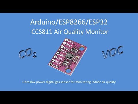 Tech Note 103 - CCS811 Air Quality Monitor for Ardunio, ESP8266 or ESP32