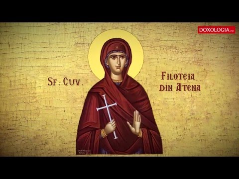 Troparul Sfintei Cuvioase Filoteia din Atena (19 februarie)