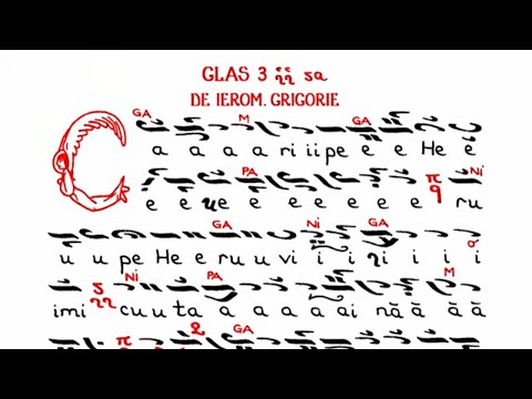 Heruvic, glas 3, de Ierom. Grigorie