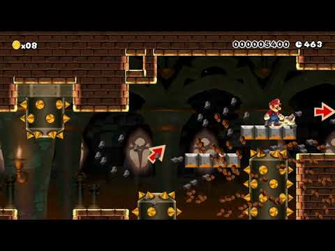 あっちもこっちもトゲこん棒 by メルス 🍄 Super Mario Maker ✹Wii U✹ #ayb