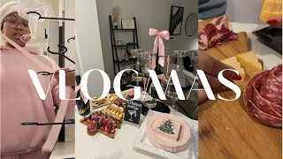 VLOGMAS: Day 14 | Charcuterie board party prep! Last minute shopping, cleaning & packing ♡