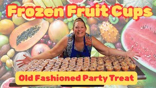 Frozen Fruit Cups | Easy Make-Ahead Amish Slushie Treats for Freezer Stocking!