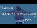 Mr.Local- Nee Nenacha song Lyrics video💔