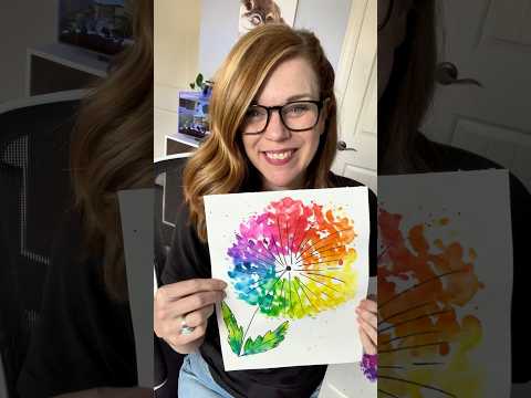 Watercolor Dandelion #easyart #learnwatercolor #beginnerwatercolor
