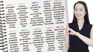 100 ADVANCED ADJECTIVES you need to add to YOUR vocabulary bank | with tests!