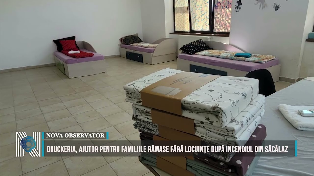 Druckeria, ajutor pentru familiile rămase fără locuințe după incendiul din Săcălaz