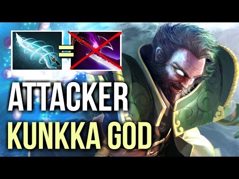 Attacker Best Kunkka Is Back! Epic Armlet Toggle 13min Godlike Gameplay MMR 7.05 Dota 2