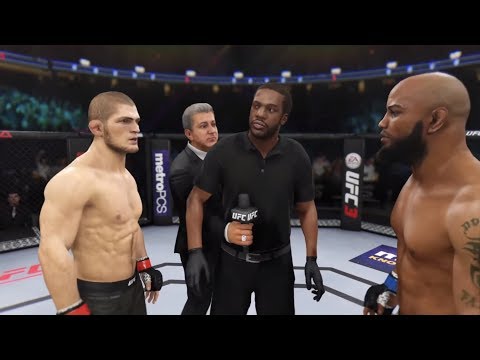 Khabib vs. Yoel Romero (EA Sports UFC 3) - Champion Fight ☝️🦅