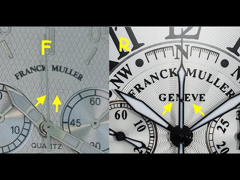 Franck Muller watch real vs fake. How to spot fake Franck Muller Geneve watch