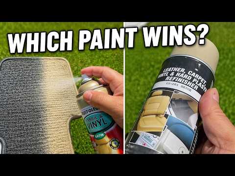 Painting Fabric/Carpet/Vinyl Comparison: Rust-Oleum vs SM Arnold
