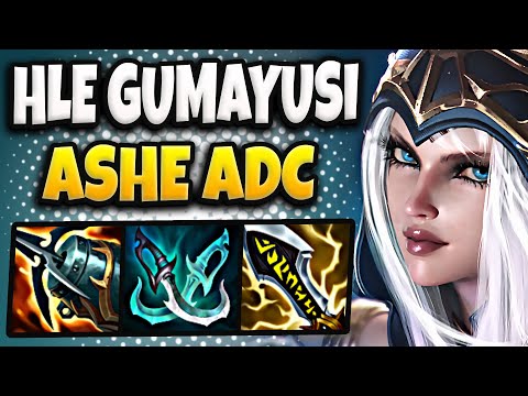 HLE Gumayusi Ashe vs Yunara [ ADC ] Patch 25.24 Ranked Korea