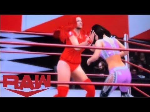 WWE 2K17| MARIA KENNELES VS BRIE BELLA(NIKKI AT RING SIDE) MONDAY NIGHT RAW
