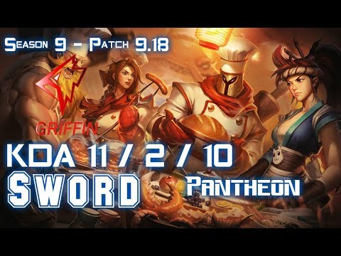GRF Sword PANTHEON vs AATROX Top - Patch 9.18 KR Ranked