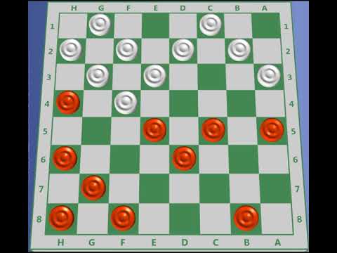 Jogo de Damas - Golpe das Negras na Abertura Cruz 01