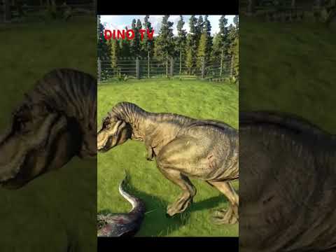 T-REX DEATH RUN vs MEDIUM & LARGE DINOSAURS - Jurassic World Evolution 2. PART 2