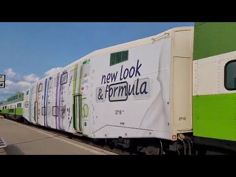 (Old Cab Car) GO 1978 (Niagara Excursion) - 675 With 257 Flies Through Bronte