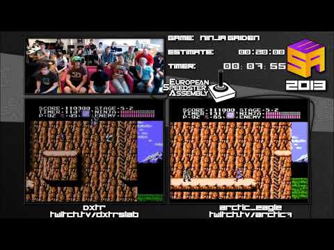 NInja Gaiden (Any% Race) by Dxtr, Arctic_Eagle in 12:16, 13:08 - ESA 2013