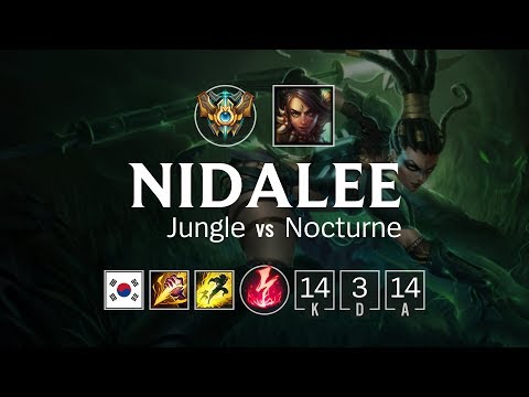 Nidalee Jungle vs Nocturne - KR Challenger Patch 8.11