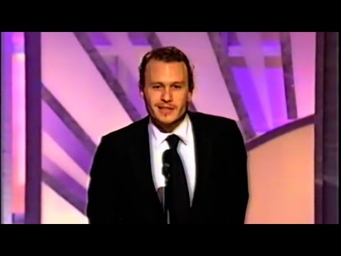 heath ledger speak in the golden globes awards 2003