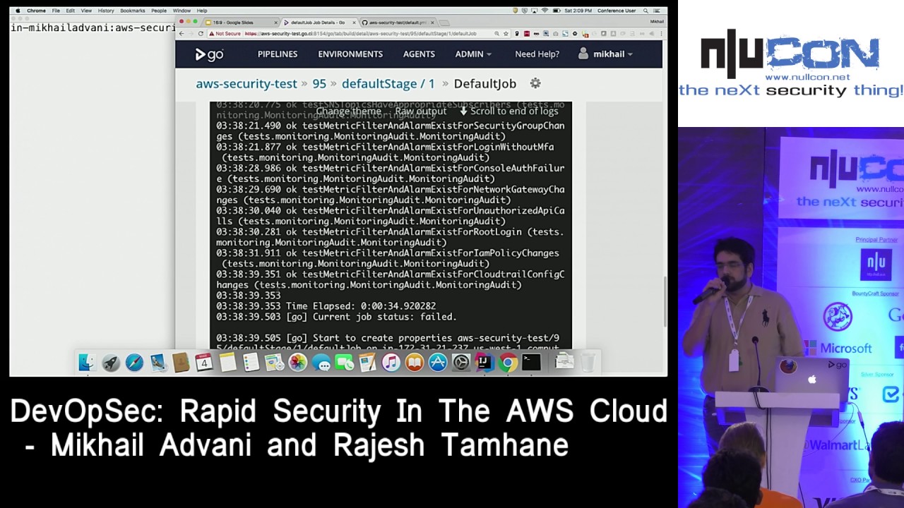 nullcon Goa 2017 - DevOpSec: Rapid Security In The AWS Cloud by Mikhail Advani and Rajesh Tamhane