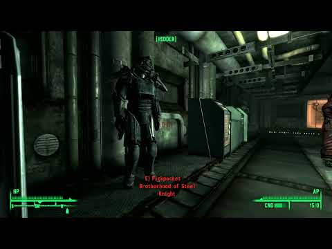 Messing around with the Saboteur perk (Fallout 3 Perk Overhaul Mod)
