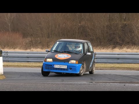Szymon Hamelka, Fiat Cinquecento - 1. Kryterium SuperOES (dla WOŚP)  - Tor Poznań, 27.01.2024