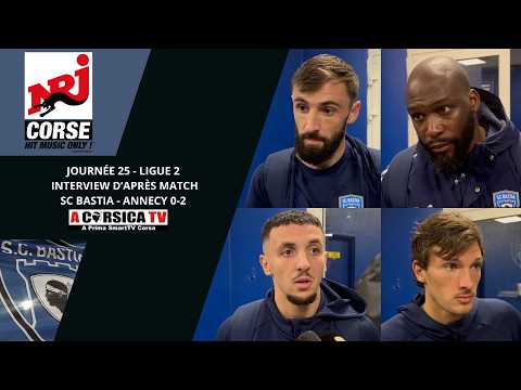 J25 - Post-match interview: SC Bastia - Annecy 0-2.