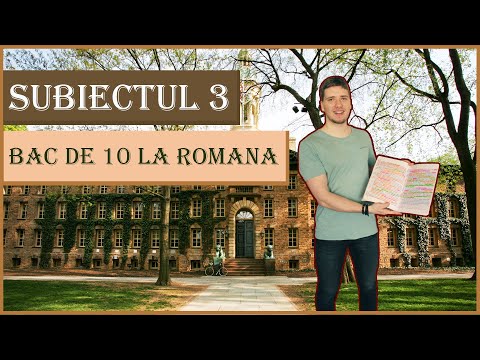 SUBIECTUL 3 DE BAC LA ROMANA | Ce trebuie sa stii | SUPER CADOU