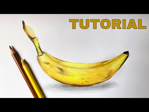 How To Draw A Banana | Color Pencil Tutorial