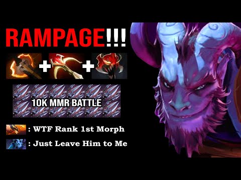 THAT'S HOW 10K CARRY RIKI AGAINST 1ST RANK MORPH Amazing Battle Fury Fountain Rampage DotA 2
