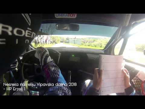 8. Rally Vipavska dolina 2018 Crash G. Premrl-V. Ošlaj