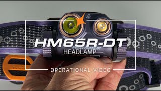 Rechargeable headlamp Fenix HM65R-DT black