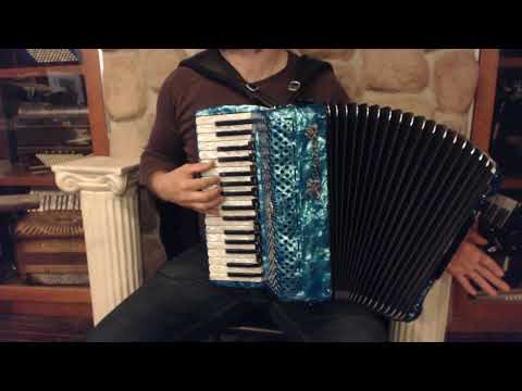 NEW Baby Blue Ottavianelli Aero II Piano Accordion LMMM 34 72 image 2