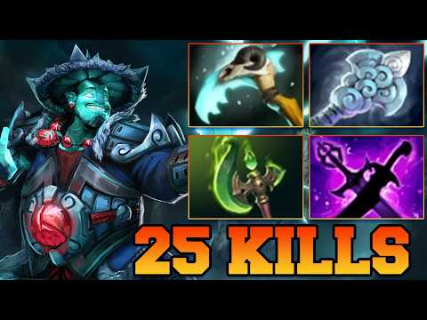 25 Kills Storm Spirit Dota 2 !! Storm Spirit Pro Mid Lane Gameplay Guide Build 7.40