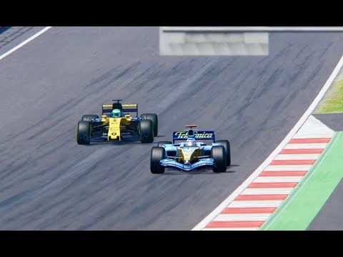 Renaul F1 2017 vs Renault F1 2005 - Red Bull Ring