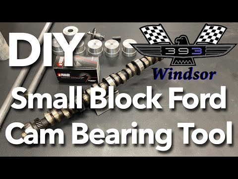 393 Windsor Ford Stroker Build Part 3 DIY Camshaft Bearing Installation SBF Homemade Install Tool