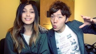 jajaja  look at that face - Beatbox × Eyebrow Dance - Hikakin & Sarah Ellen